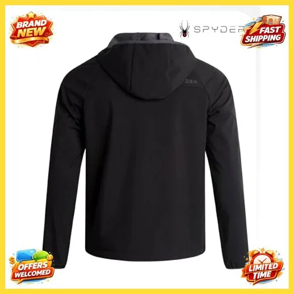 Men's Softshell Jacket Faux Fur Lined Water Wind Resistant Performance Fleece